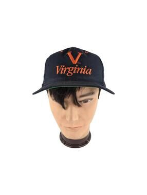 Vintage Virginia Cavaliers New Era Cap Hat Snapback Navy V Logo Cap Hat